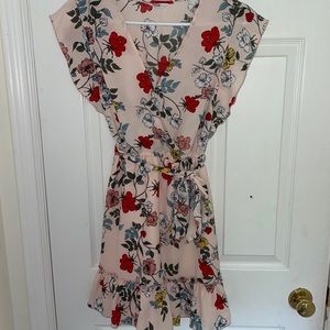 Floral wrap dress